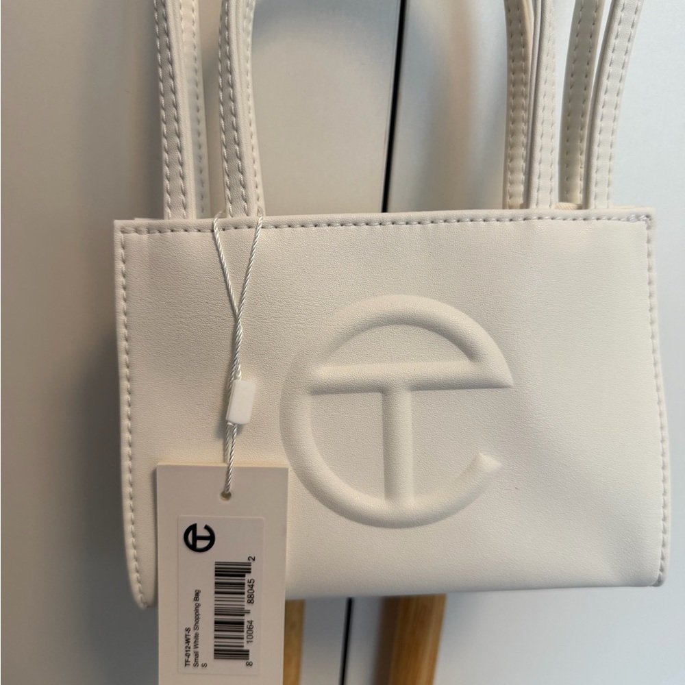Telfar Mini Bag in Classic White